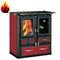 Holzheizherd Sideros Küchenherd Desiree 760 6kW Keramik Bordeaux