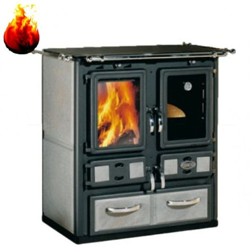 Holzheizherd Sideros Küchenherd Desiree 760 6kW Keramik Speckstein