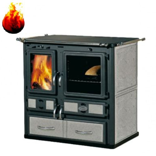 Holzheizherd Sideros Küchenherd Desiree 860 7kW Keramik Speckstein