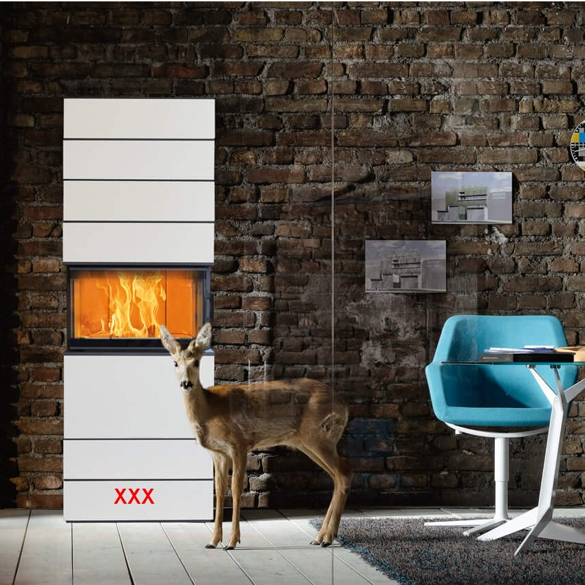 Austroflamm | Keramiksockel unterste Lage für Dexter Artic white | H=19 cm