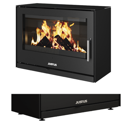 Justus Kaminofen Dias XL mit Metallfüßen | klimaworld.com