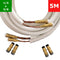 Quick-Connect 5m Isoliertes Kupferrohr evakuiert + Kupplungen 1/4x5/8 Zoll