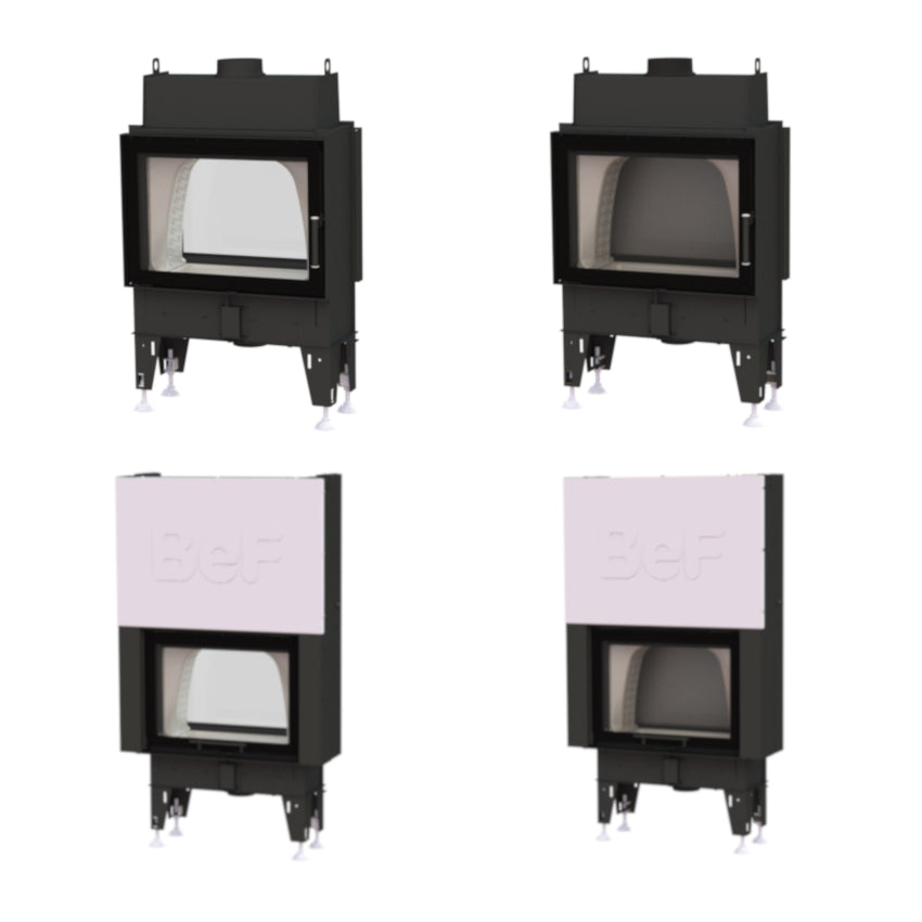 BeF Tunnelkamineinsatz Double Feel 7 mit 7 kW | Scheiben-/Türwahl | Klimaworld.com