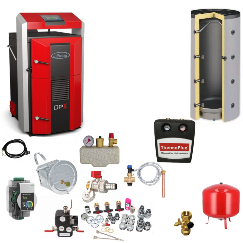 ATTACK | Holzvergaserkessel 15 DPX PROFI | 15 kW - Komplettset 3