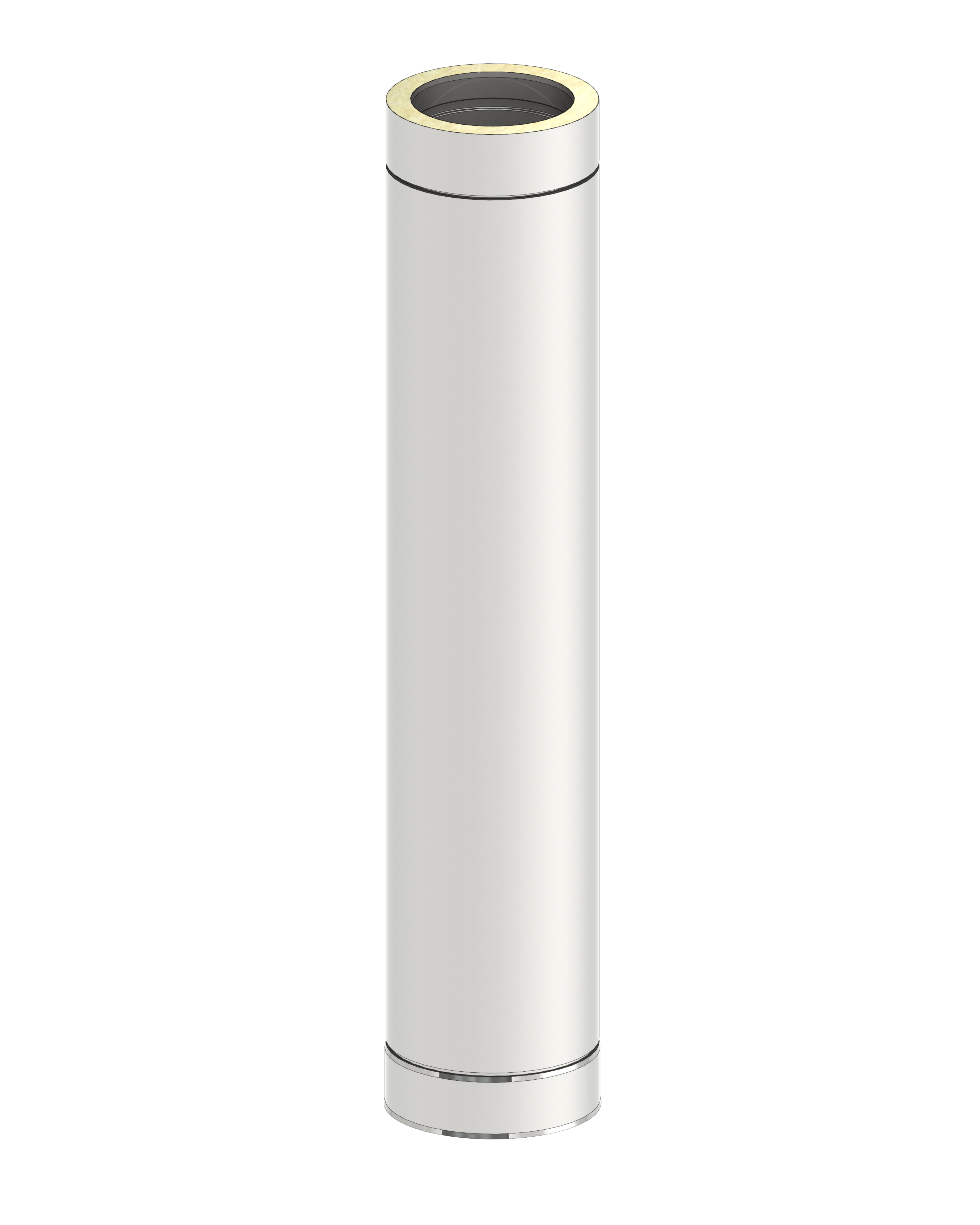 Längenelement 1000 mm für Edelstahlschornstein Jeremias 