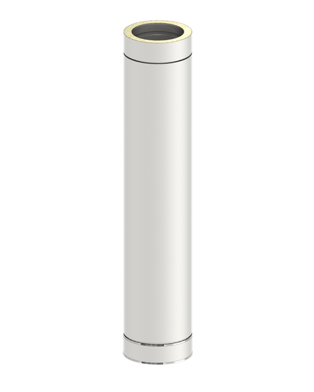 Längenelement 1000 mm für Edelstahlschornstein Jeremias 