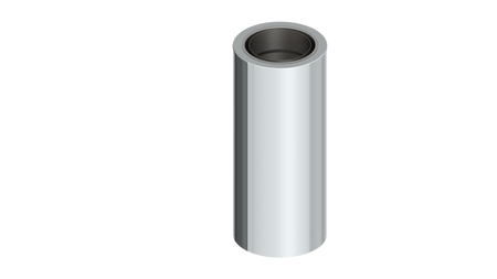Längenelement 500 mm mit integriertem Wandfutter (kürzbar für Ferro)