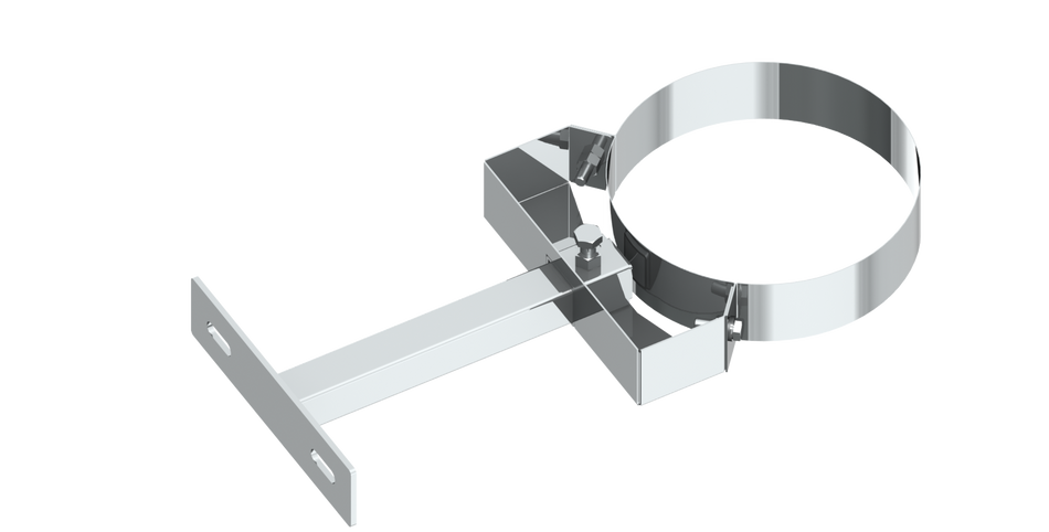 Wandabstandshalter verstellbar 150 - 250 mm mit Gelenk für Edelstahlschornsteinsysteme