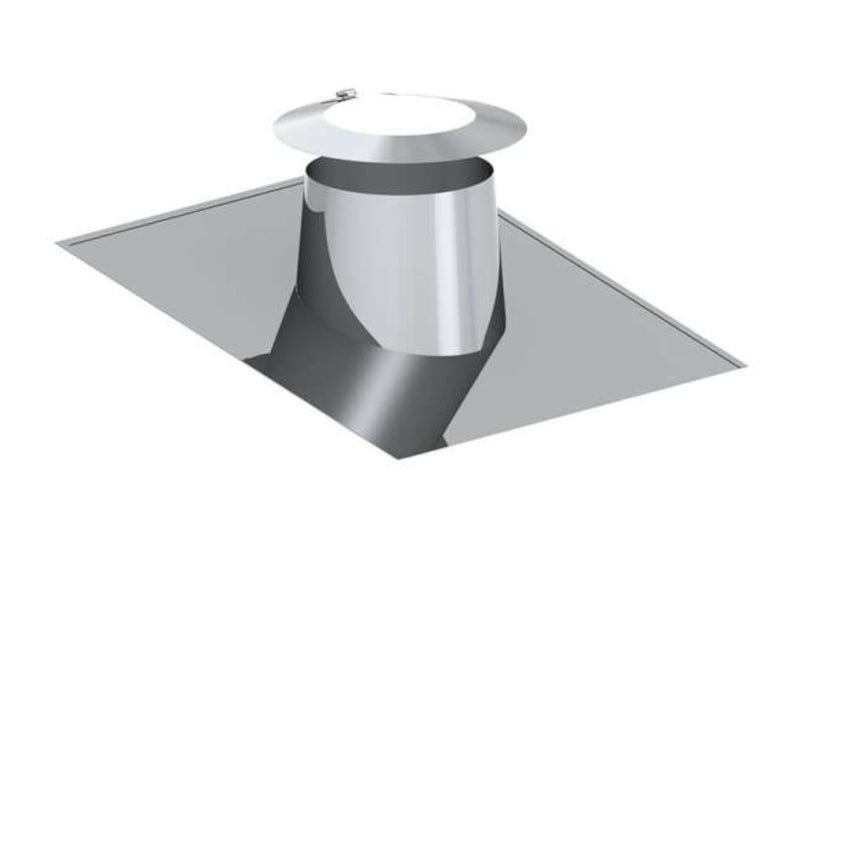 Jeremias Dachdurchführung Edelstahl 5°-15° mit Wetterkragen