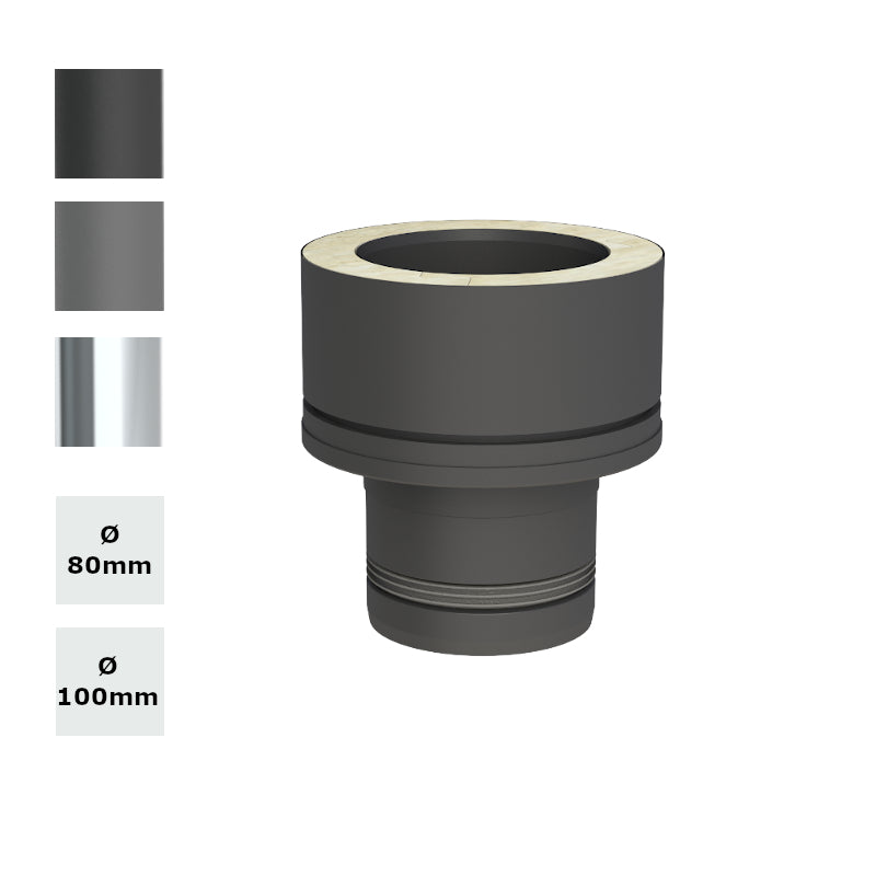 Pellet - Ofenrohr | Übergang | EW-PV - DW-ECO2.0 
