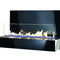 ebios-fire Wandkamin | Quadra Wall | Edelstahl gebürstet