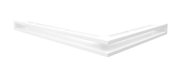 Kratki Eckluftleiste links | 547x766mm Winkel x 60mm | weiß