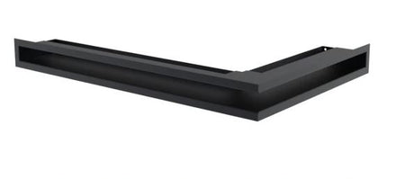 Kratki Eckluftleiste links | 600x400mm Winkel x 60mm | schwarz