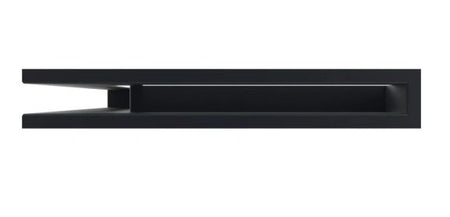 Kratki Eckluftleiste links | 600x400mm Winkel x 60mm | schwarz