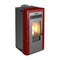 KALOR Pelletkamin | Perfecta Maiolica Edda 10 | 7,8 kW | Bordeaux