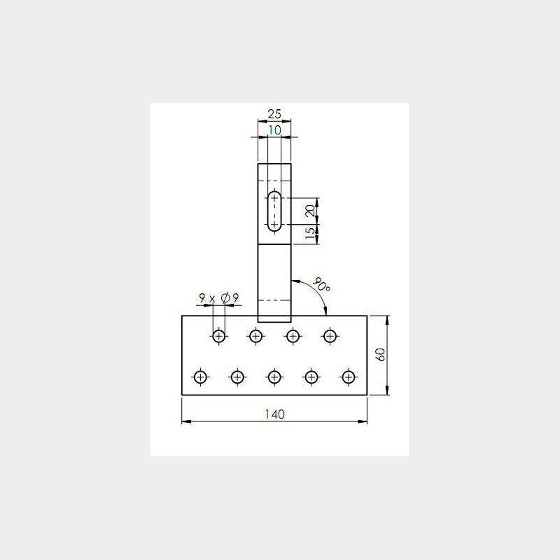 Dachharken Maße oben 