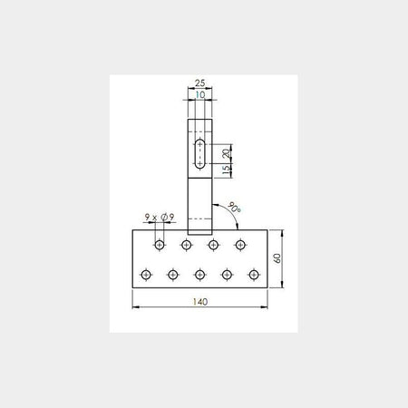Dachharken Maße oben 