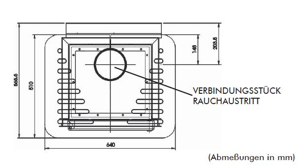 Klima CS 15kW Edilkamin Basic maße oben
