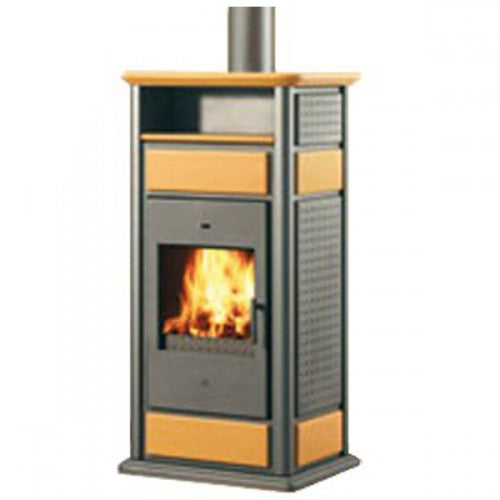 Wasserführender Kaminofen Warm CS 15kW Edilkamin Warmhaltefach