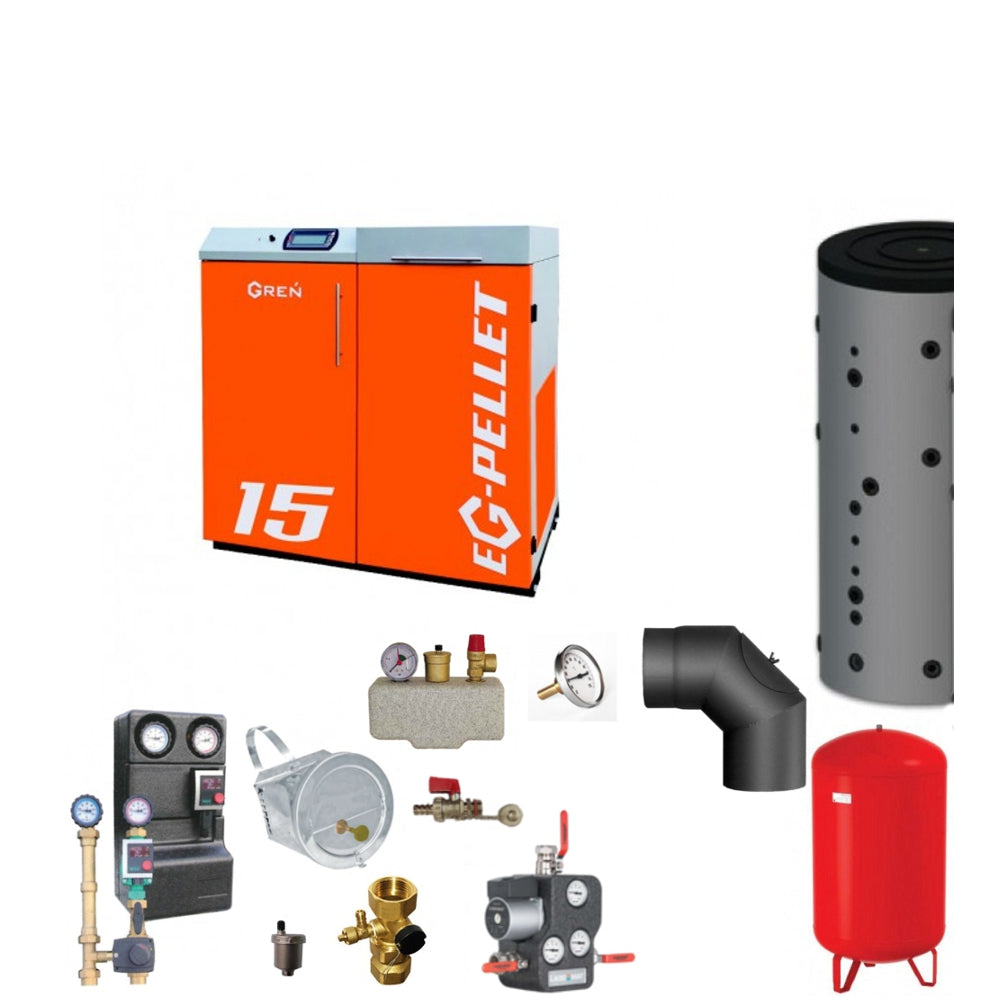 Pelletkessel EKOGREN EG-Pellet 15 kW Komplettset 3