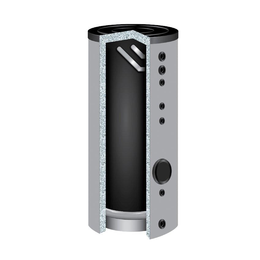 TWL Edelstahl-Brauchwasserspeicher EP0300 Querschnitt