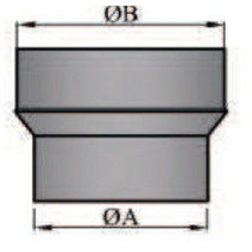 Rauchrohr/Ofenrohr Erweiterung 130/150mm
