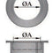 Rauchrohr/Ofenrohr Erweiterung mit Wandrosette 130 /160mm