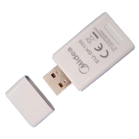weisser Wi-Fi Stick EU-SK105 WLAN Adapter für Midea Klimaanlagen mit Kappe | Klimaworld.com