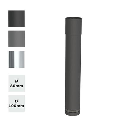 Jeremias | Ofenrohr | Längenelement | 80-420mm