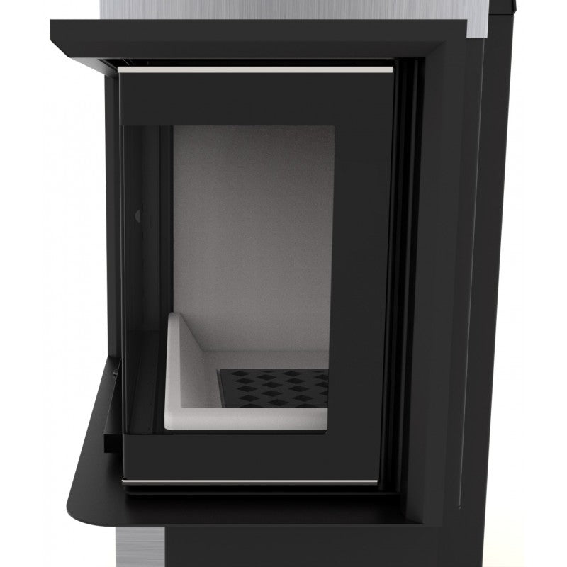 KRETZ | Kamineinsatz F 109 | Eckkamin rechts | Schiebetür | 10 kW