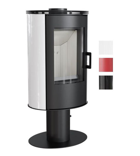 Kratki Kaminofen Koza AB S/N/DR/KAFEL | mit Keramik | Farbwahl | 8 kW ➔ www.klimaworld.com