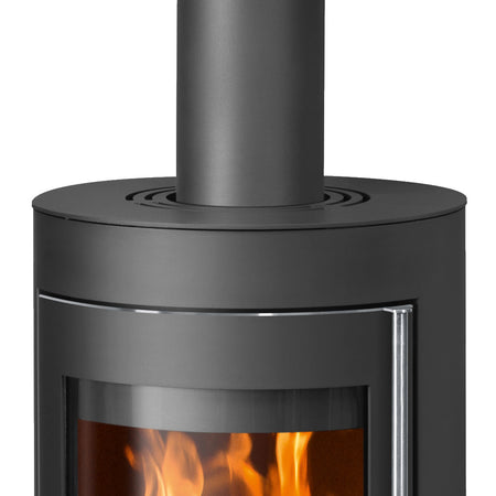 Justus Kaminofen Faro Top 2.0 Stahl Schwarz | klimaworld.com