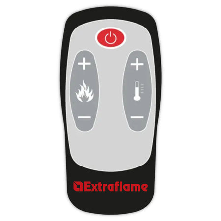 Extraflame Fernbedienung fuer LUISELLA 5.0 mit roter Power Taste, Plus Minus Symbolen | Klimaworld.com