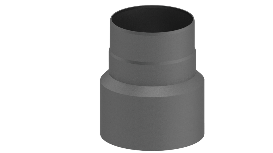 Ofenrohr/ Rauchrohr/ Reduzierung Ø 180-130mm, lackiert gussgrau