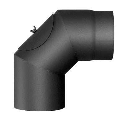 Rauchrohrbogen, Winkel 90° FERRO Durchmesser 160 mm mit Tür