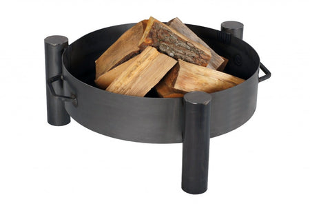 Gardener runde, stabile Feuerschale mit Griffen | Ø70cm x H 30cm | Klimaworld.com