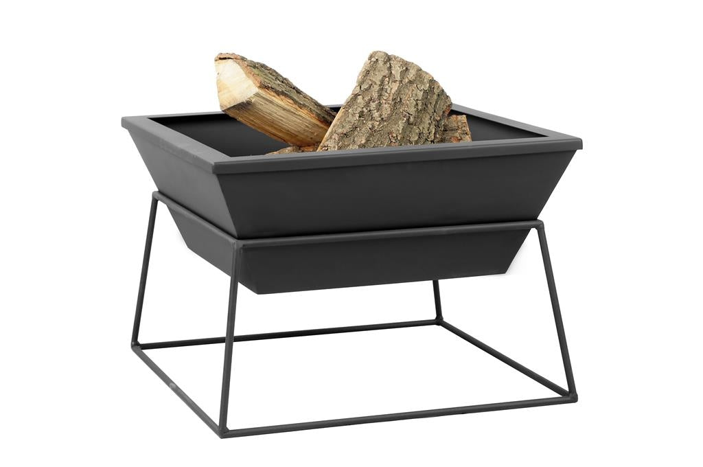 Gardener quadratische, abnehmbare Feuerschale | 50x50cm x H 30cm | TF-FS 115-1 | Klimaworld.com