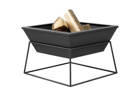 Gardener quadratische, abnehmbare Feuerschale | 50x50cm x H 30cm | TF-FS 115-1 | Klimaworld.com