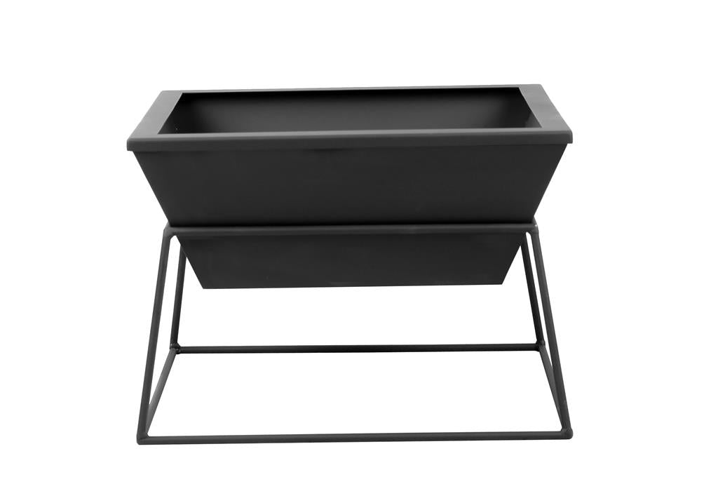 Gardener quadratische, abnehmbare Feuerschale | 50x50cm x H 30cm | TF-FS 115-1 | Klimaworld.com