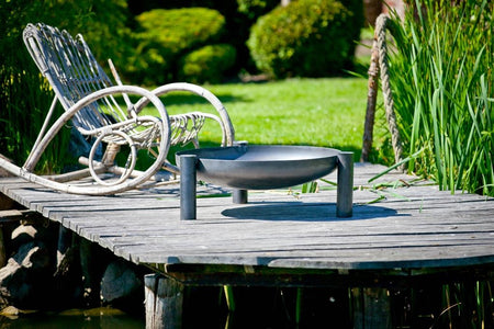 Gardener runde, stabile Feuerschale | Ø60cm x H 30cm | TF-FS 118-1 | Klimaworld.com Ambientebild