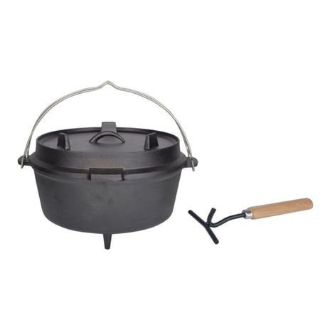 Dutch Oven 12'' Inhalt 6,5L, Kochtopf aus Gusseisen FF235