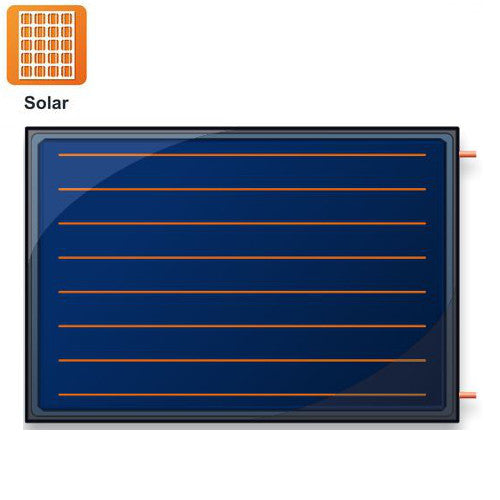 Flachkollektor FINO horizontal STI-Solar ca. 1,0 m² 
