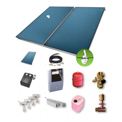 TWL Solarpaket FK200-4 Flachkollektorset 9,36m²