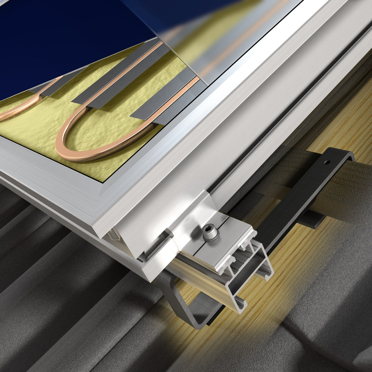 Solarpaket TFK Premium 2.3 Flachkollektorenset 14,04 m²| Klimaworld.com