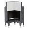 BEF Home Warmluft Eck-Kamineinsatz | FLAT V 4 L | 7,5kW