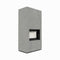 Kratki Kaminbausatz | FLOKI BOX | 8 kW | Cemento Grigio | Sichtfenster Wahl