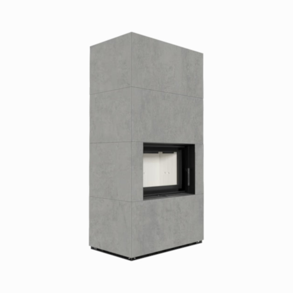  Kratki Kaminbausatz FLOKI BOX, Glas vorne | klimaworld.com