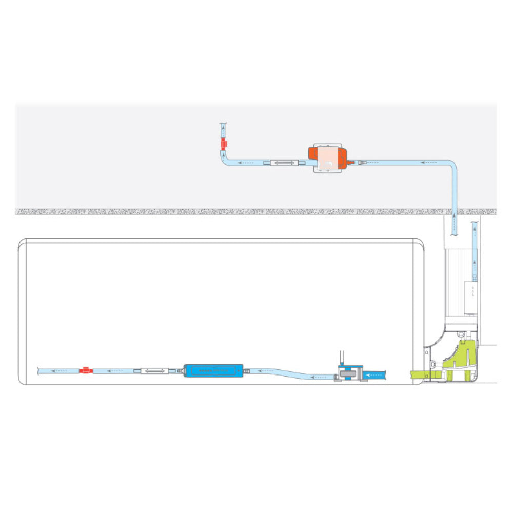 ASPEN | Kondensatpumpe SILENT+ MINI LIME Slimline | Kanal 