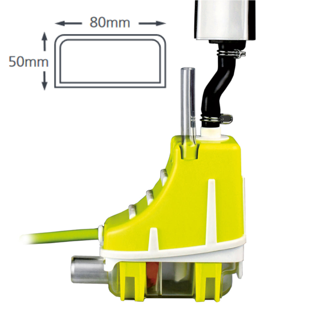 ASPEN | Kondensatpumpe SILENT+ MINI LIME Slimline | Kanal cremeweiß 