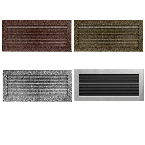 Kamin Lüftungsgitter Luftgitter Lamellengitter 17x37 cm